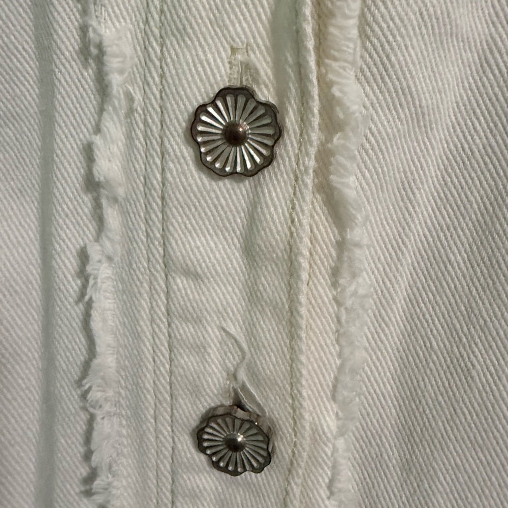 Pol Patchwork Floral Stripe Button Down Shirt Siz… - image 5